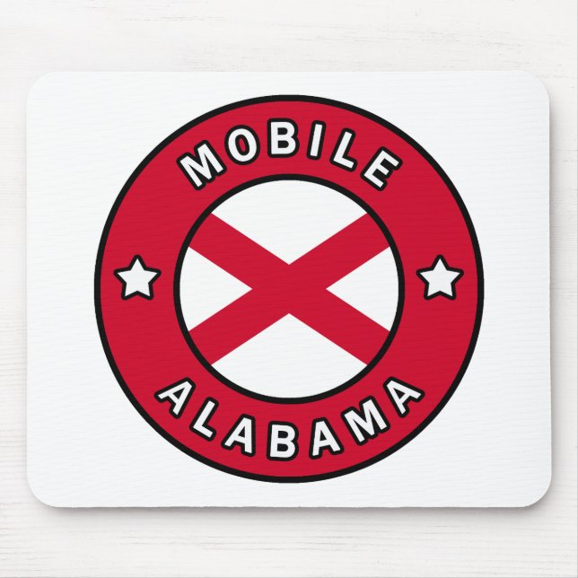 Mobile Alabama Mouse Pad (Front)