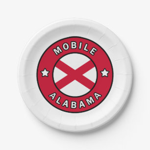 Mobile Alabama Paper Plates