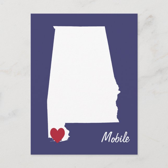 Mobile Alabama Postcard (Front)