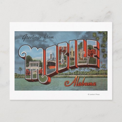 Mobile Alabama River Scene Postcard