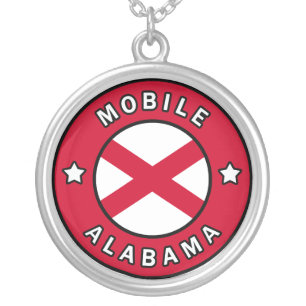 Mobile Alabama Silver Plated Necklace