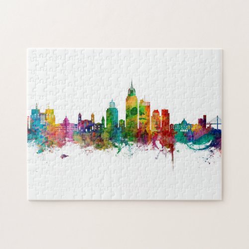 Mobile Alabama Skyline Jigsaw Puzzle