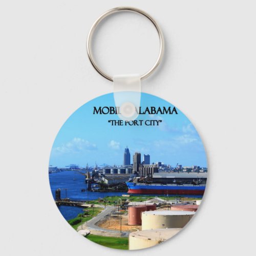 MOBILE ALABAMA _ The Port City Keychain