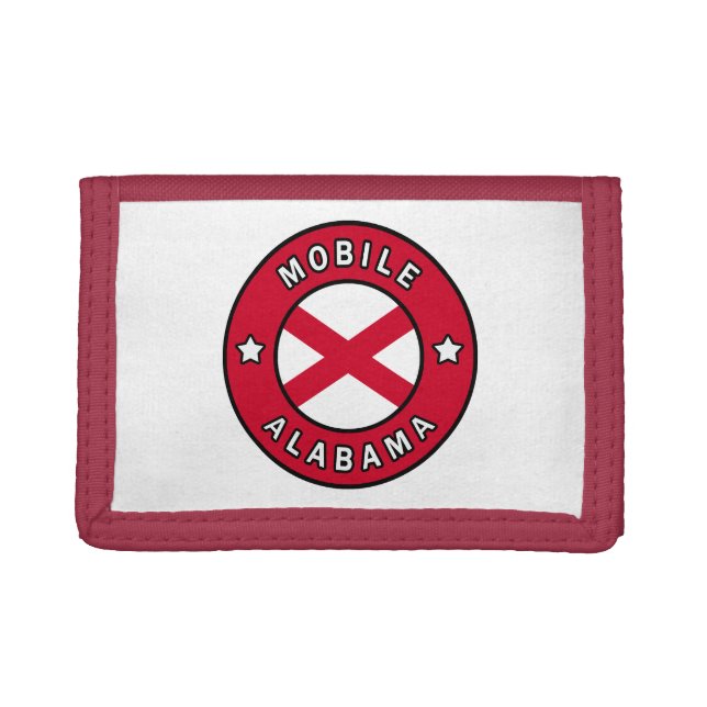Mobile Alabama Trifold Wallet (Front)