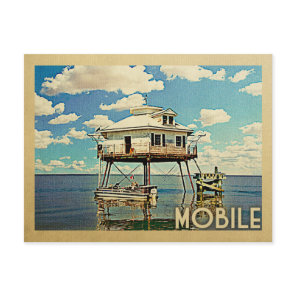 Mobile Alabama Vintage Travel Postcard