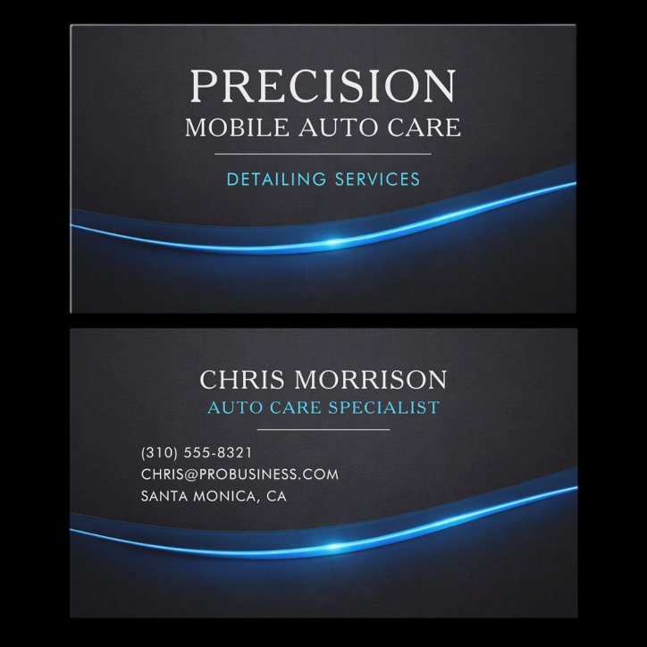 Mobile Auto Care Professional Business Card