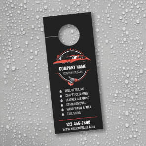 Mobile Auto Detailing Door Hanger, Car Detail Wash Hanger