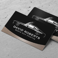 Mobile Auto Detailing Muscle Car Wash Automotive Business Card