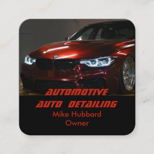 Mobile Auto Detailing Service Business Card