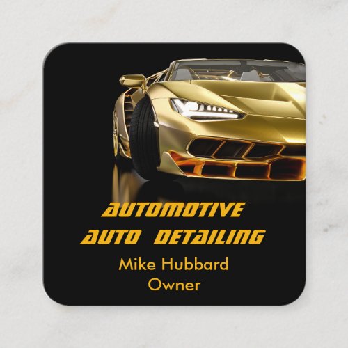 Mobile Auto Detailing Service Business Card