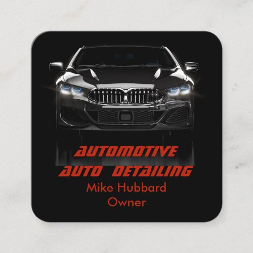 Mobile Auto Detailing Service Business Card