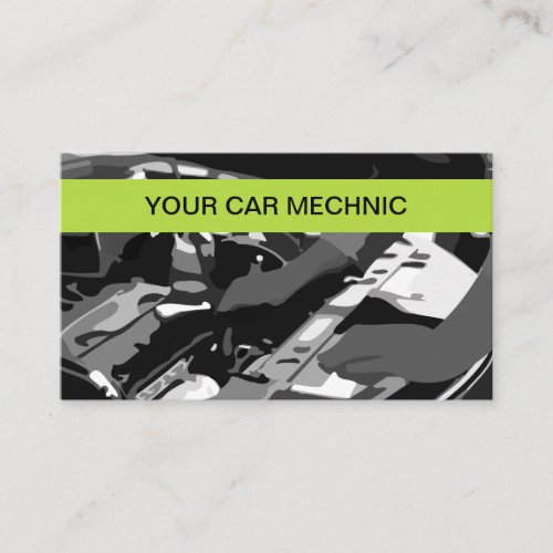 Mobile Automotive Repair Mechanic Business Card