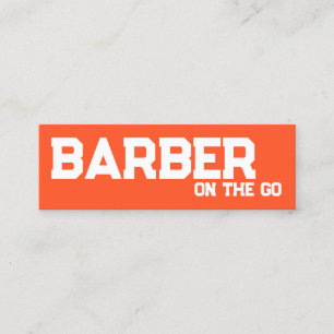 Mobile Barber Custom QR Mini Business Card