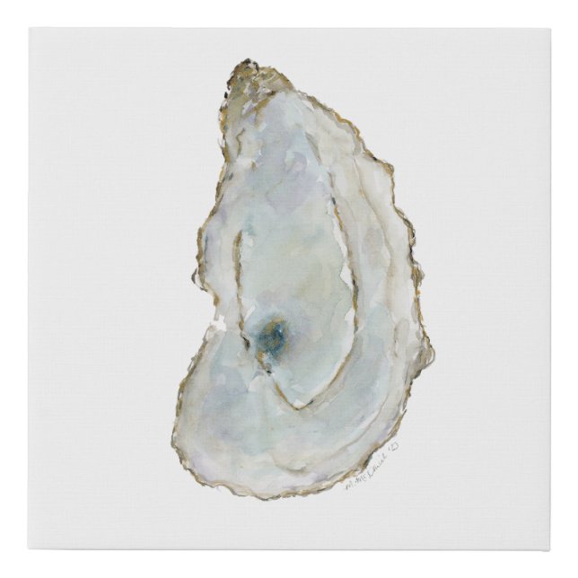 Mobile Bay Oyster-1 Faux Canvas Print (Front)