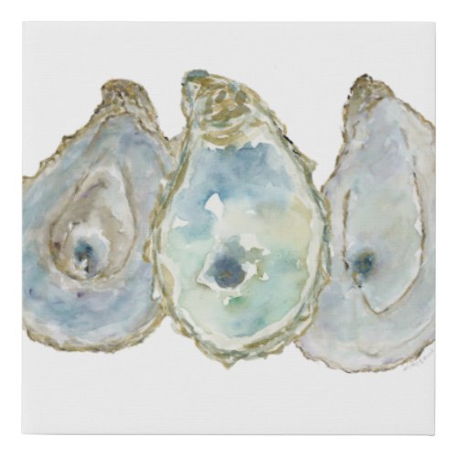 Mobile Bay Oysters_3 Faux Canvas Print