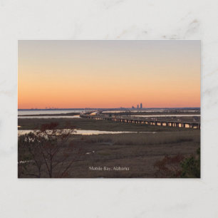 Mobile Bay Sunset Postcard
