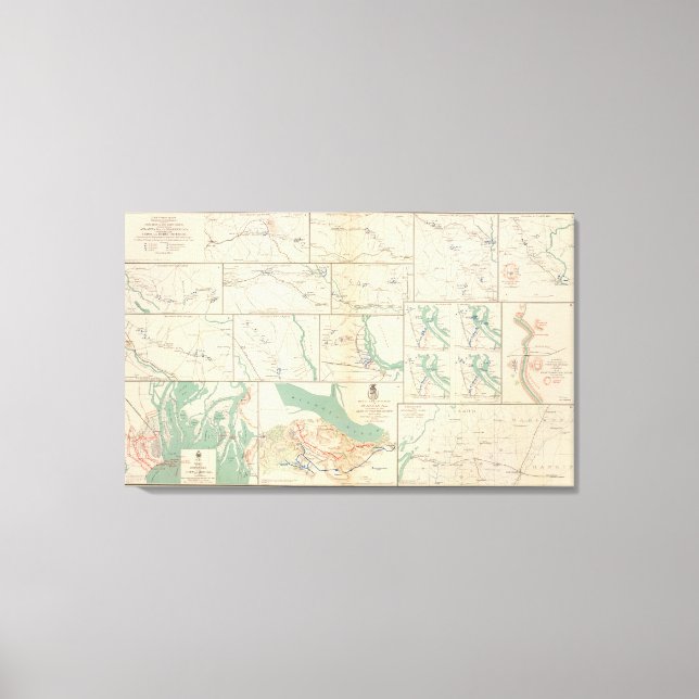 Mobile, Blakely, Messinger's Ferry-Canton Canvas Print (Front)