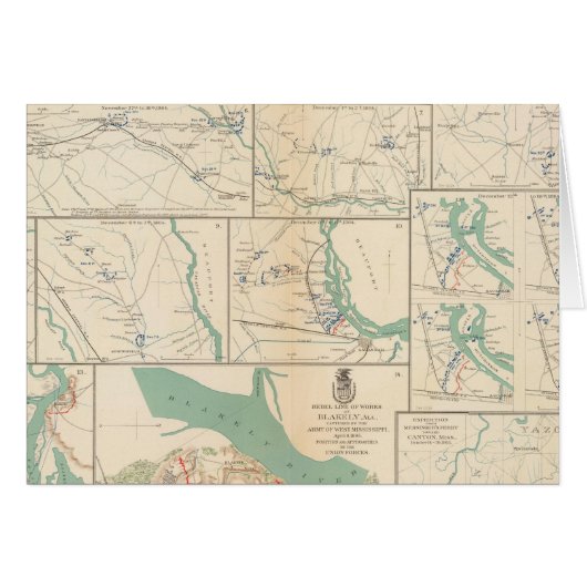 Mobile, Blakely, Messinger's Ferry-Canton Cards (Front Horizontal)