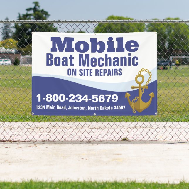 Mobile Boat Mechanic Banner (Insitu)
