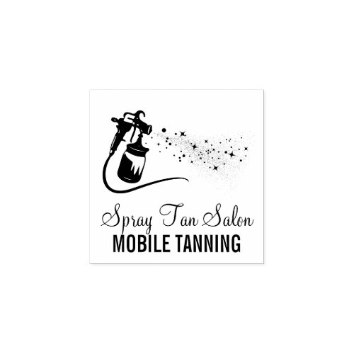 Mobile Body Paint Spray Tan Rubber Stamp
