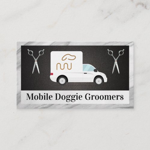 Mobile Business  Animal Services Business Card