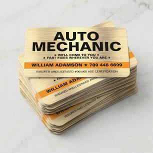 MOBILE CAR / AUTO MECHANIC REPAIR SERVICE BUSINESS CARD