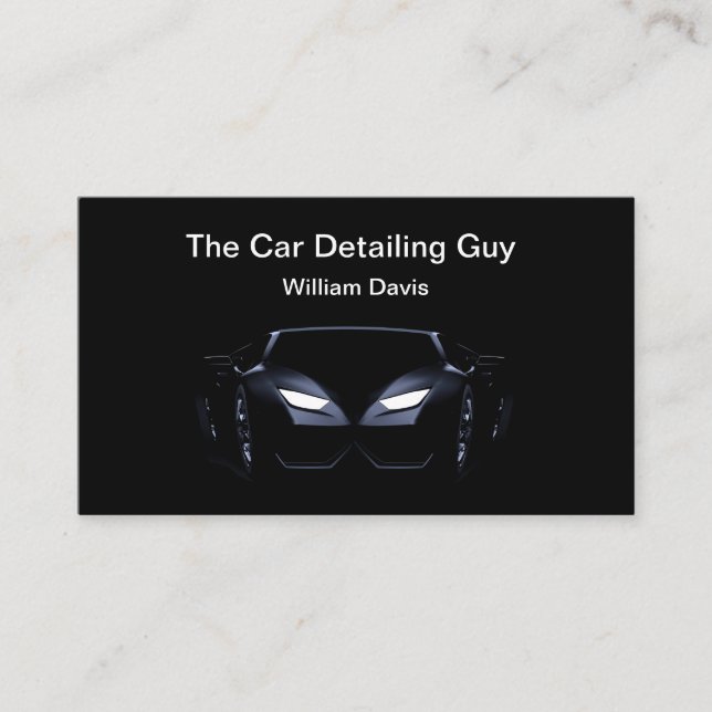 Mobile Car Automotive Detailing Business Cards (Front)