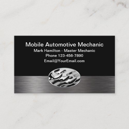 Mobile Car Mechanic Design Business Card