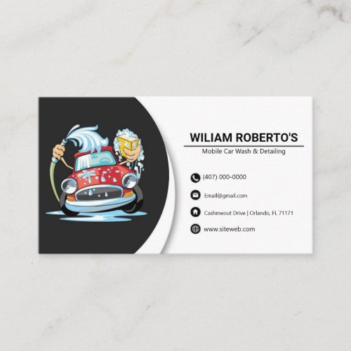 Mobile Car Wash Business Cards