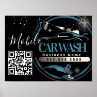 Mobile Car Wash Detail - Business Logo QR Code
