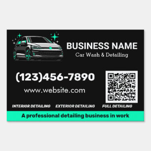 Mobile Car Wash & Detailing Custom Live Sign