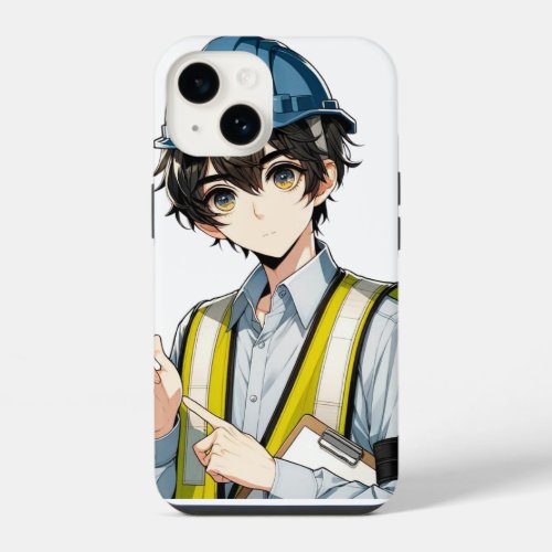 Mobile case with manga security expert