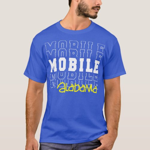 Mobile city Alabama Mobile AL T_Shirt