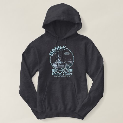 MOBILE CITY ALABAMA _ USS ALABAMA BATTLESHIP HOODIE