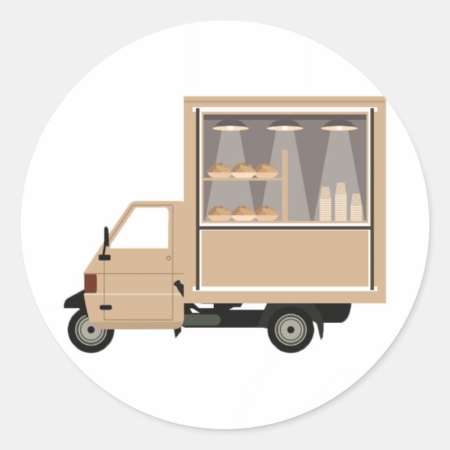 Mobile Coffee Van Stickers (Front)