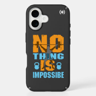 Mobile cover with fitness quote