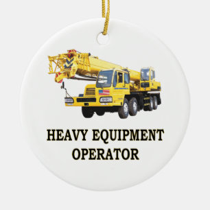 MOBILE CRANE CERAMIC ORNAMENT
