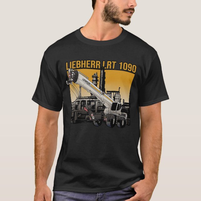 Mobile Crane Liebherr T-Shirt (Front)
