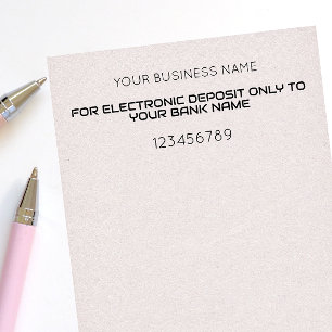 MOBILE DEPOSIT ONLY BUSINESS BANK ENDORSEMENT SELF-INKING STAMP