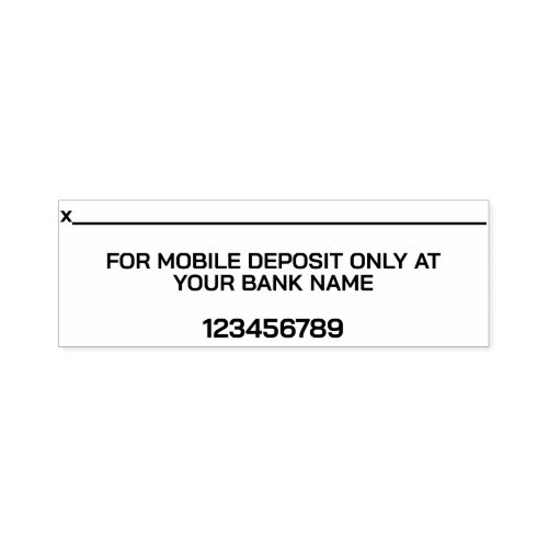 MOBILE DEPOSIT ONLY PERSONAL BANK ENDORSEMENT SELF_INKING STAMP