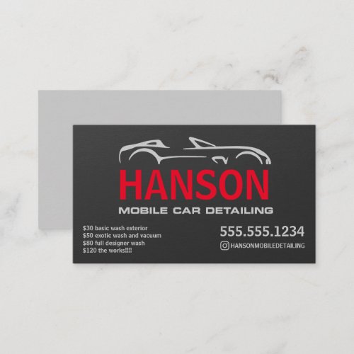 Mobile Detailing Business Card