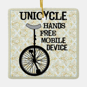 Mobile Device Bold Ceramic Ornament