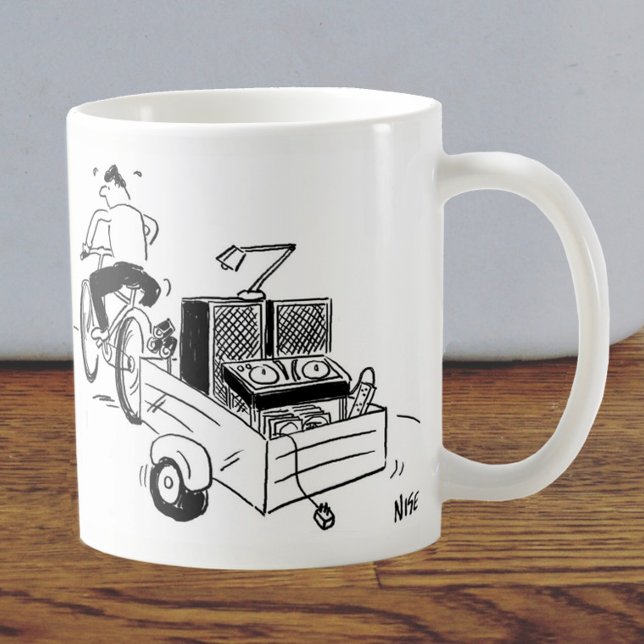 Mobile DJ Cartoon Coffee Mug (Creator Uploaded)