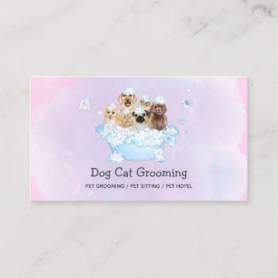 Mobile Dog Wash Van Business Card