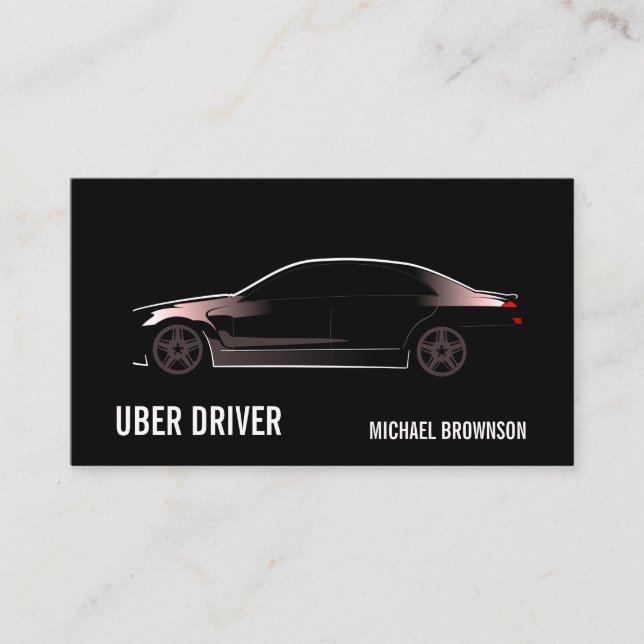 Mobile Driver lux car Business Card (Front)
