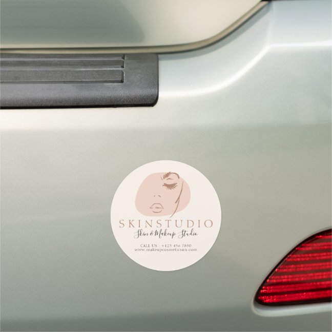 Mobile Esthetician Beauty Salon Skincare Cosmetic Car Magnet