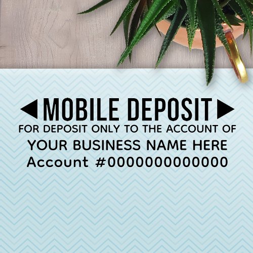 Mobile For Deposit Only Basic Office Business Bank Self_inking Stamp