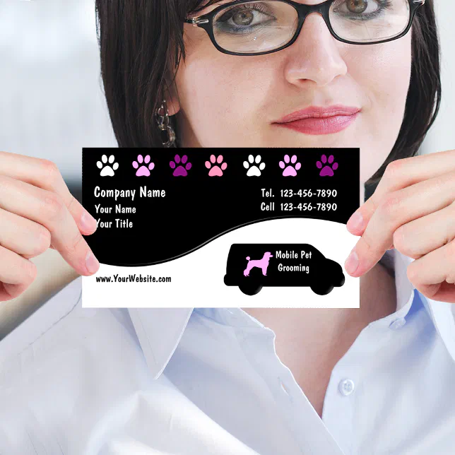 Picture of Mobile Grooming Business Cards | Zazzle