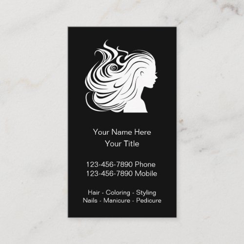 Mobile Hairdresser Business Cards