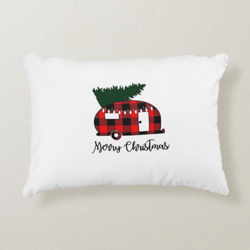 MOBILE HOME CHRISTMAS ACCENT PILLOW